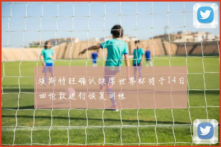 埃斯特旺确认缺席世界杯将于14日回伦敦进行恢复训练